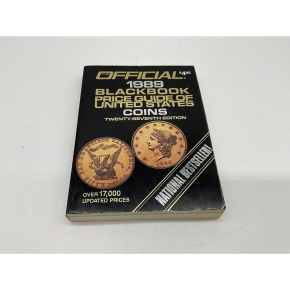 Other - The Official 1989 Blackbook Price Guide US Coins 27th Ed Hudgens PB Black USA